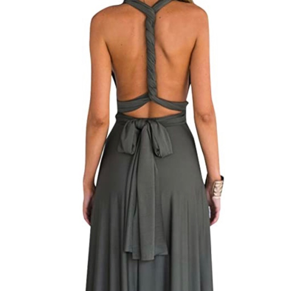 Convertible green dress